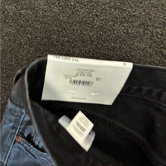 Agolde Low Curve Jean in Black Tar Womens Wide Leg Jeans New SZ 28 NWT - Picture 6 of 13